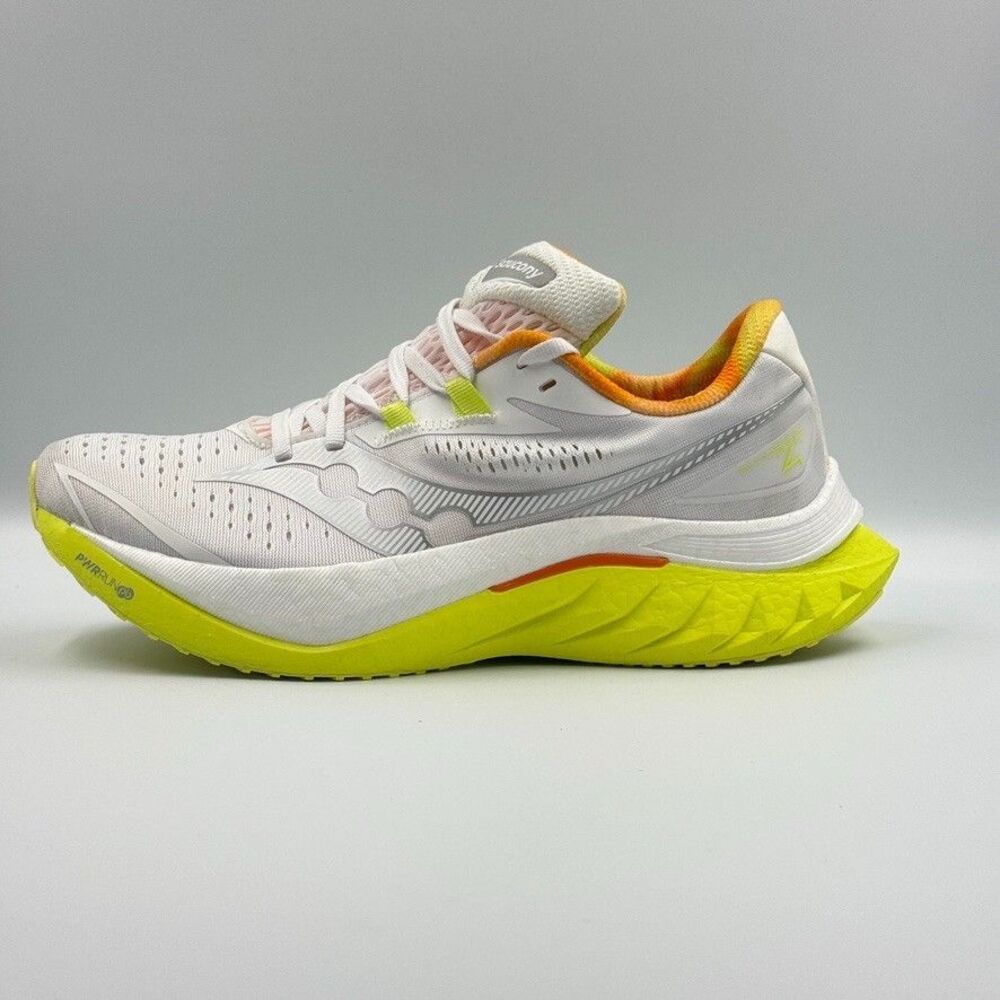 Women's Saucony Endorphin Speed 4, White/Sunny, 9.5 B Medium US